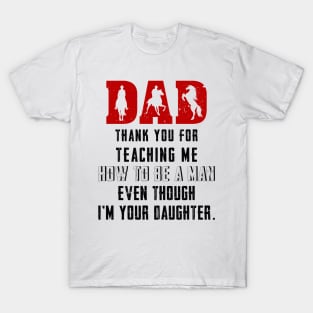 Horse Father And Daughter Horse Riding T-Shirt